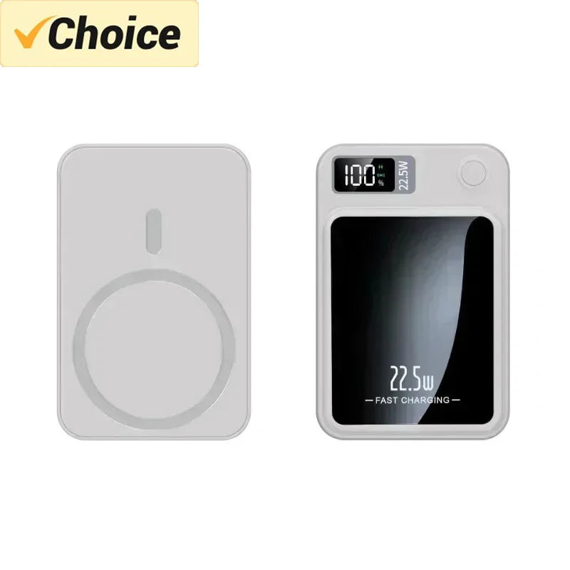 Magnetic Power Bank 50000mAh Large Capacity Wireless Fast Charging Suitable for iPhone Xiaomi Huawei universal mobile Power Bank