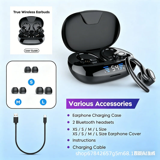 Original SP16 Sports Wireless Earphones over Ear Buds with Earhooks Ture Wireless Running in-Ear Headphones With Mic Otemkay