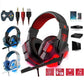 3.5mm Wired Gaming Headsets With 120° Adjustable Noise Cancelling Microphone Gamer Headphones For PS4/PS5/Xbox Smartphone Laptop