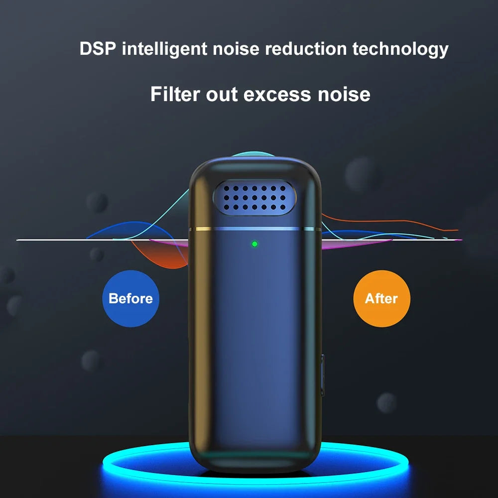 Lavalier Microphone 2.4G Wireless Microphones Portable Mini Noise Reduction Video Recording Microphone For Vlog Live Streaming