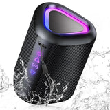 Bluetooth Speaker, 2026 Portable Wireless Speakers with Led Light, Bluetooth 5.4, 24H Playtime, Enhanced Bass, IPX7 Waterproof