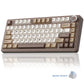 AULA F75 75% Wireless Mechanical Keyboard Hot Swappable Creamy Keyboard Pre-lubed Linear Switches Tri-Model RGB Gaming Keyboards
