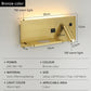 Creative LED Wall Sconce Minimalist Design Wireless Charging USB Interface Night Lamp Indoor Lighting For Living Room Bedroom