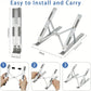 Aluminum Alloy Adjustable Folding Stand Is Suitable for 13-17-Inch Laptop Stands to Enhance Ventilation and Heat Dissipation