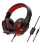 Headphones 3.5mm Wired Gaming Headset Earphones Music For Computer With Mic Headset Stereo Virtual Surround Bass LED Light Gamer