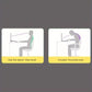 2pcs/Set Laptop Stand for Computer Keyboard Stand Riser Aluminum Mini Portable Laptop Stands for Notebook