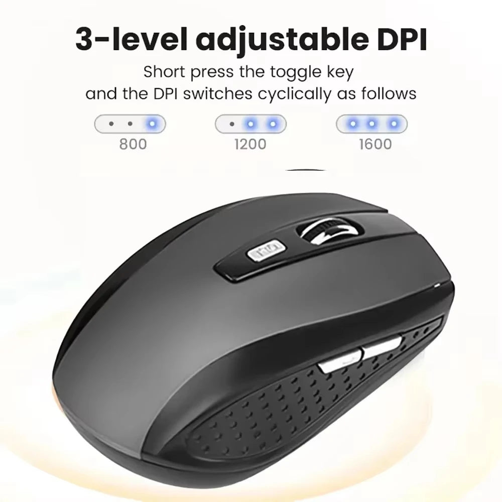 Wireless Mouse 2.4G Portable Optical Ergonomic Mice For Laptop iPad Tablet Notebook Mobile Phone Office Gaming Mouse USB Adapter