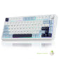 AULA F75 75% Wireless Mechanical Keyboard Hot Swappable Creamy Keyboard Pre-lubed Linear Switches Tri-Model RGB Gaming Keyboards