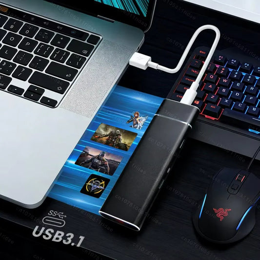 High Performance External SSD 1TB 4TB USB3.1 Portable Hard Disk For Desktop Laptop Device