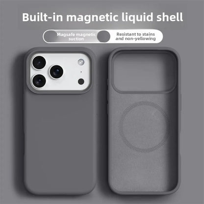 Original Magnetic Phone Case For iPhone 17 16 Pro Max Liquid Silicone Cases For iPhone17 16 Pro Max 17Pro Air Soft Bumper Cover
