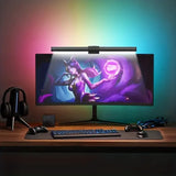 44CM Monitor Light Bar LED Computer Screen Hanging Lights RGB Atmosphere Table Lamp Stepless Dimmable for Work Study Read Gaming