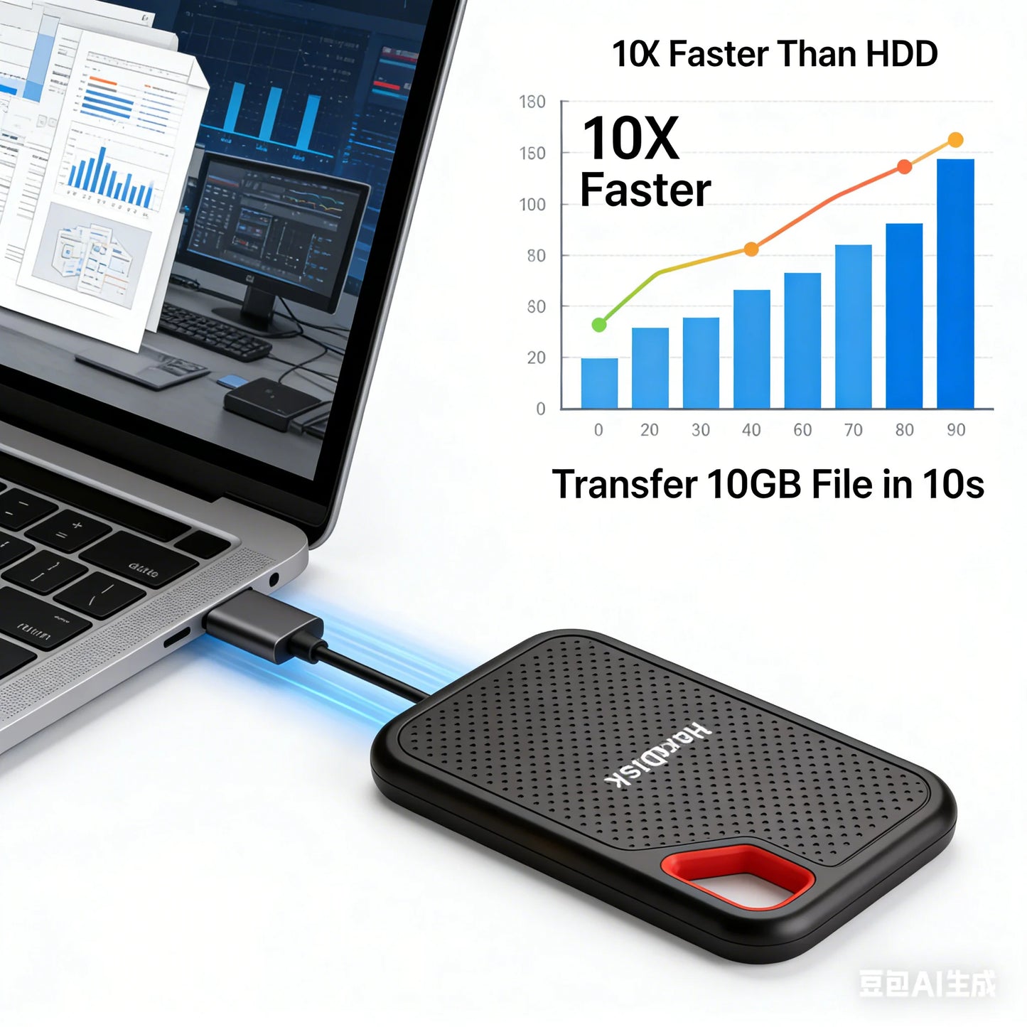 128TB External SSD Portable Solid State Drive 1TB Hard Drive Small Body Big Performance Basic Daily Storage