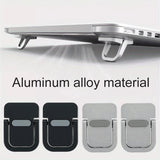 2pcs/Set Laptop Stand for Computer Keyboard Stand Riser Aluminum Mini Portable Laptop Stands for Notebook