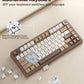 AULA F75 75% Wireless Mechanical Keyboard Hot Swappable Creamy Keyboard Pre-lubed Linear Switches Tri-Model RGB Gaming Keyboards