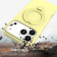 For iPhone Air ,17 Pro Case ELVEV Magnetic Shockproof Hard PC +Soft TPU Multi-angle Rotating Ring Cover iPhone 17 Pro Max cases