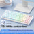 AULA F75 75% Wireless Mechanical Keyboard Hot Swappable Creamy Keyboard Pre-lubed Linear Switches Tri-Model RGB Gaming Keyboards