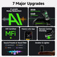 MAONO Wave T1 Mini Wireless Microphones Lavalier Microphone Noise Cancelling App Control Auto Clipping Recording Streaming Mic