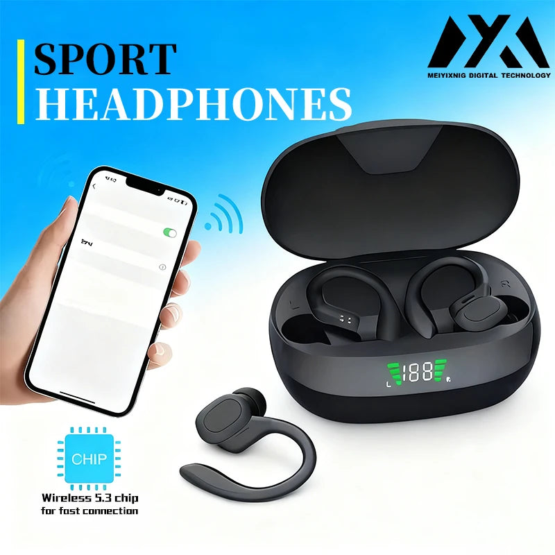 SP16 Earphones Ture Wireless Earbuds Ear Hook Sports HiFI Stereo Waterproof Headset With Mic TWS Headphone
