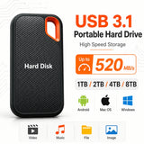 128TB External SSD Portable Solid State Drive 1TB Hard Drive Small Body Big Performance Basic Daily Storage
