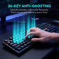 Mechanical Keyboard, USB Wired RGB LED Backlit Mechanical Gaming Keyboard with Blue Switch, Gaming Mechanical Keyboard for PC.