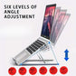 Aluminum Alloy Adjustable Folding Stand Is Suitable for 13-17-Inch Laptop Stands to Enhance Ventilation and Heat Dissipation
